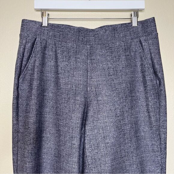 Studio by Torrid Pull On Relaxed Taper High Rise Ponte Gray Blue Pants Women 1X - Picture 3 of 13